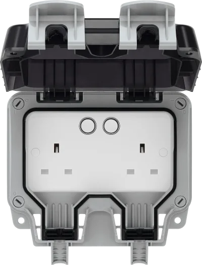 BG WP22/HC Strom Weatherproof Smart IP66 Weatherproof Outdoor Double Socket