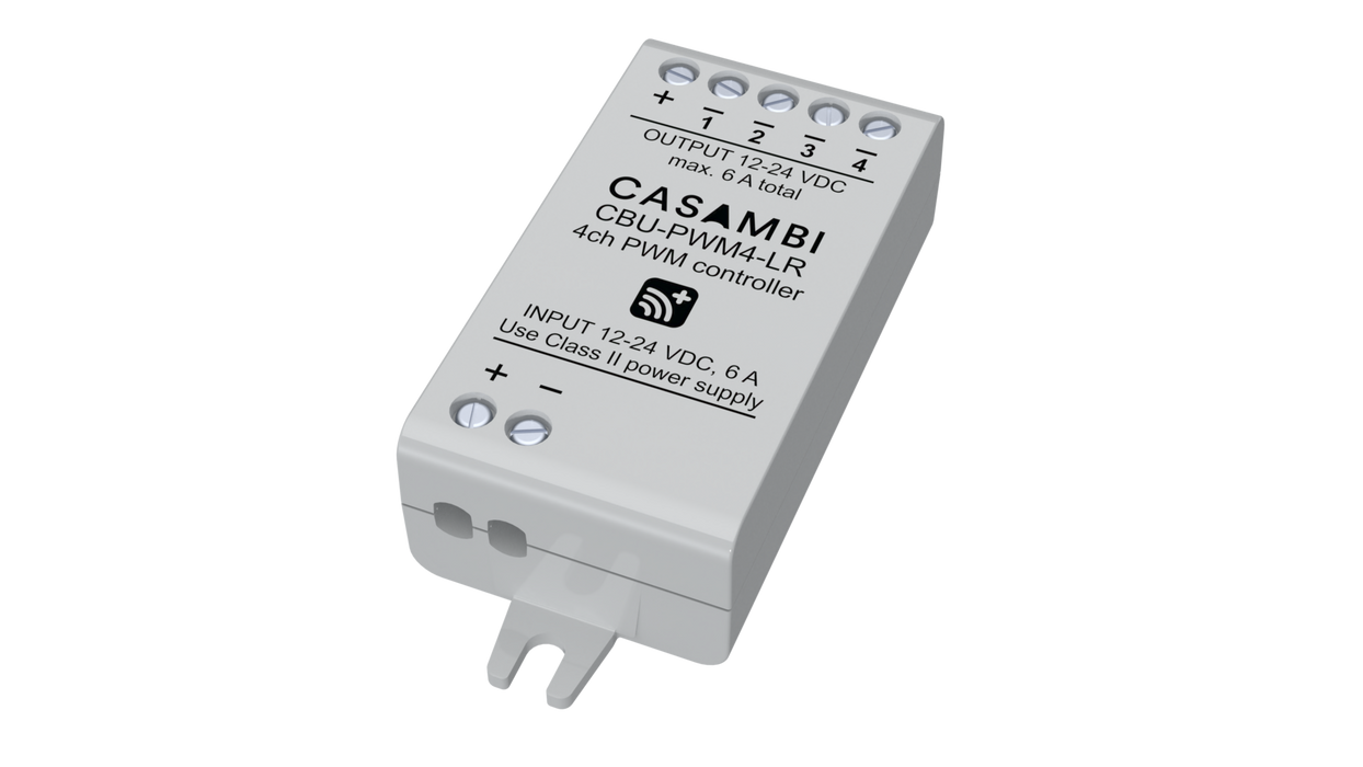 Casambi CBU-PWM4-LR Bluetooth 4-Channel Long Range PWM LED Dimmer
