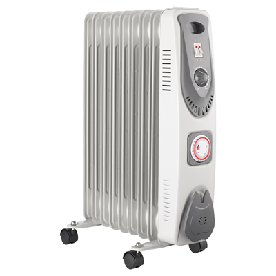 CED Axiom CR2TSL 2000W Slimline Oil Filled Radiator with Thermostat
