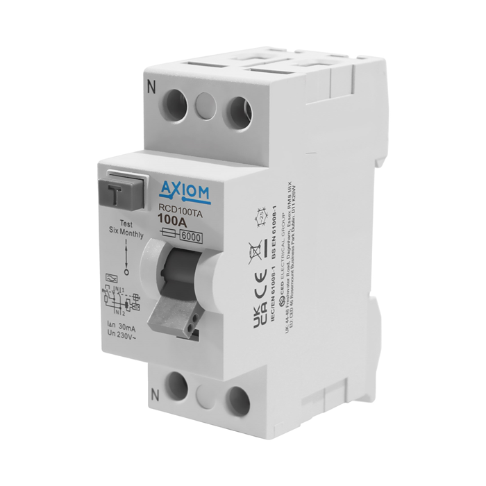 CED Axiom RCD100TA  RCD A Type RCD 100A 30mA
