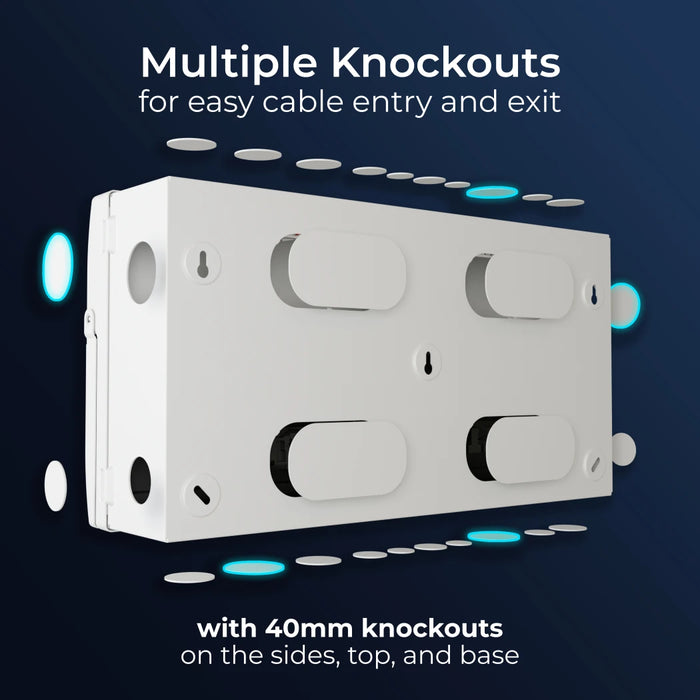 BG CF19MS16 Metal Consumer Unit 19 Mod 16 Way w/100A Main Switch & SPD