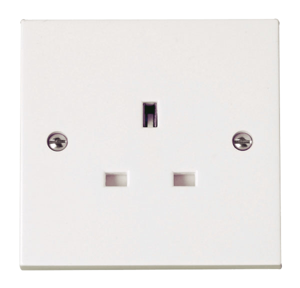 Click Scolmore PRW030 Polar 1 Gang 13A Socket Outlet