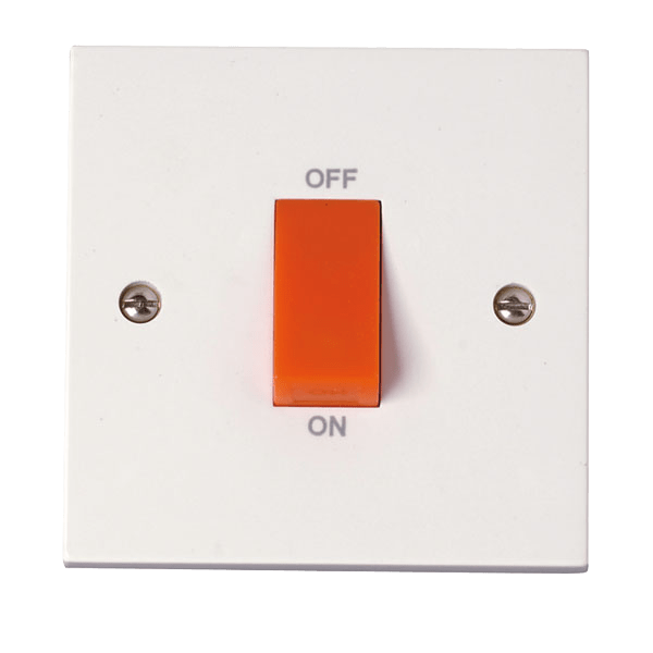 Click Scolmore PRW200 Polar 45A 1 Gang DP Switch