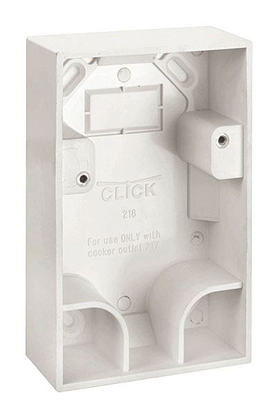 Click Scolmore PRW218 Polar 35mm Deep Pattress Box For PRW217