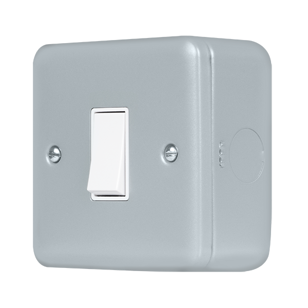 Click Scolmore MCP010 10AX 1 Gang 1 Way Plate Switch