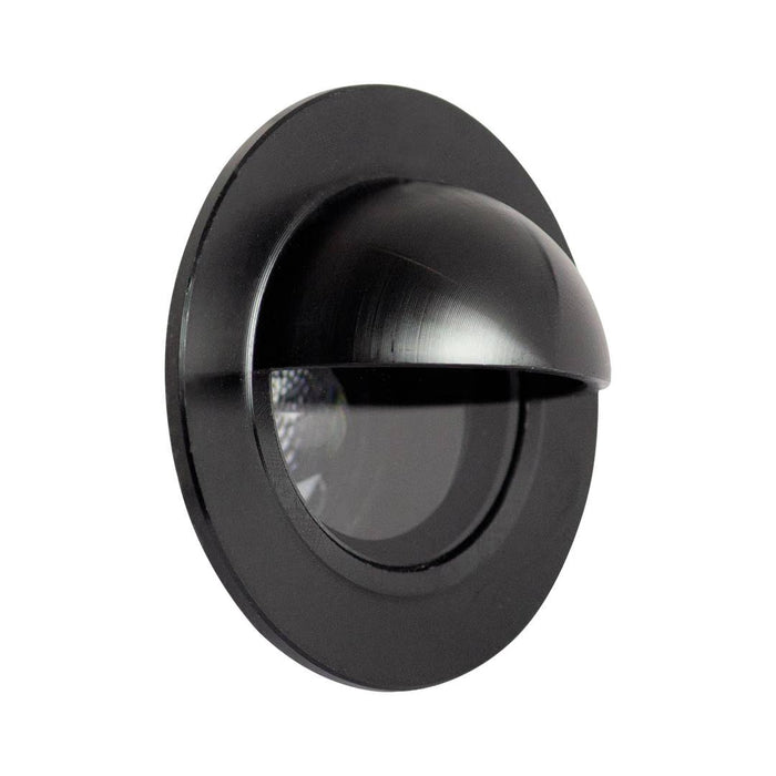 Collingwood GL019E30BL GL019 Ground Light Eyelid IP68 Black 3000K Asymmetric Beam Angle CRI80 33mm Cut-Out
