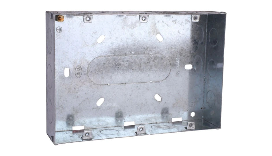 Deta Tower DB172 Gridswitch 9/12g Flush Metal Back Box