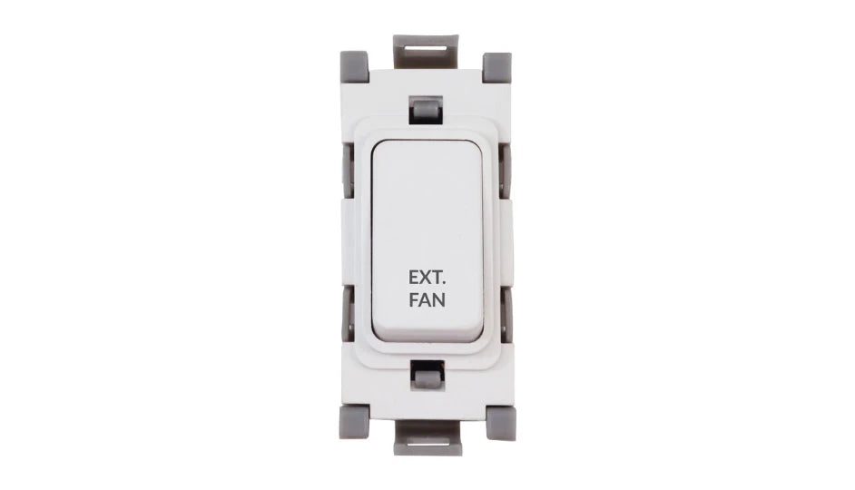 Deta G3553 Grid Switch 20A DP Extractor Fan WH