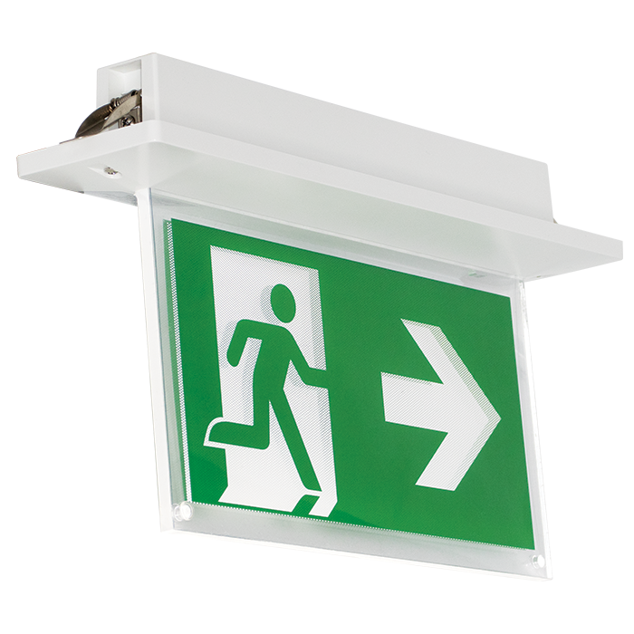 Eterna E01RE1 Recessed LED Maintained Emergency Exit Sign