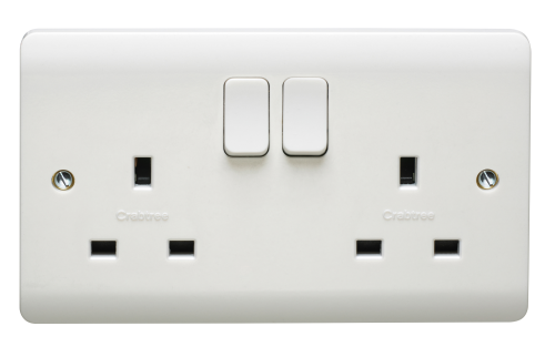 Crabtree CR1306/D Socket Switched 2G DP 13A