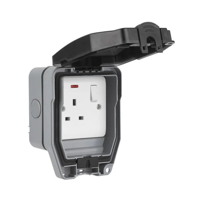 ELEX ELEX/WP1GSS Weatherguard IP66 ELEX/WP1GSS Single Switched Socket & Neon Indicator