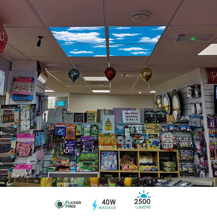 ENER-J E801 40W 600x600mm  SKY Cloud LED Panel 2D Version