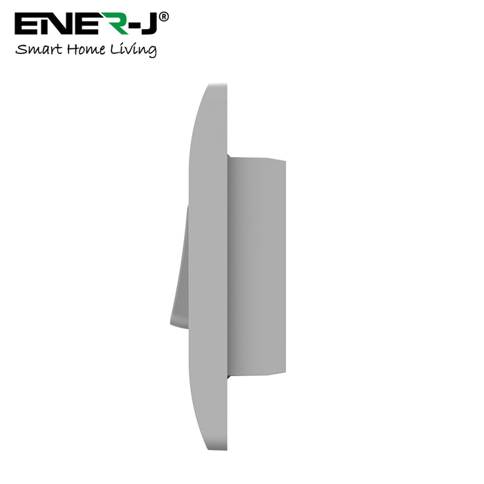 Ener-J WS1089 ECO Series Wireless Kinetic Architrave Switch – 1-Gang Self-Powered Light Switch, White
