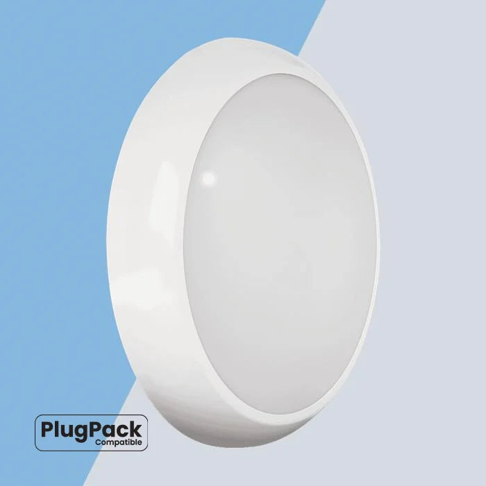 Eterna E02BAACW Orba 8W 14W 16W 5-CCT IP65 IK10 LED Bulkhead White