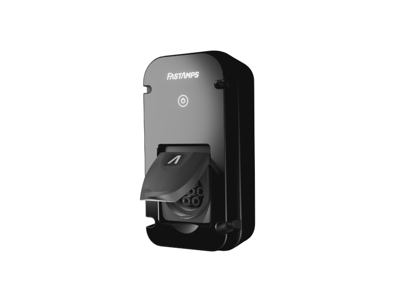 FastAmps A7-4-SBL Alpha7 Gen4 EV Charger 7.4kW Socket Black