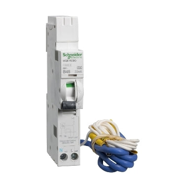 Schneider SEE145B03 Loadcentre KQ 45A RCBO B Curve 10kA SP Type A 30mA