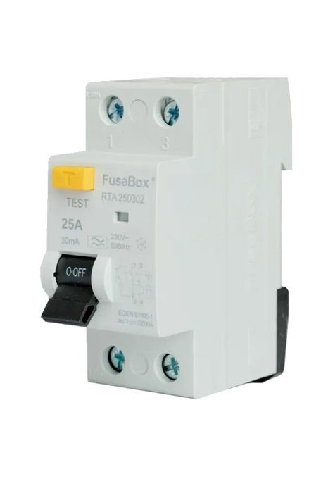 FuseBox RTA250302 Type A RCD 25A 30mA Double Pole