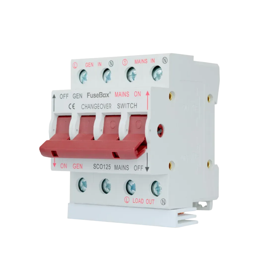 FuseBox SCO125SWB 125A Changeover Switch and Busbar — Electricals Online