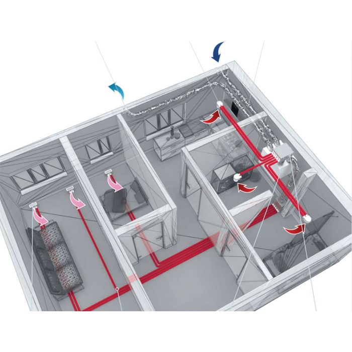 Blauberg EC-SB-160-HK3 3 Bed House Small Heat Recovery Ventilation Kit