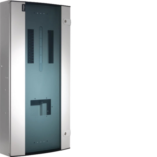 Hager JK208BG 250A 8 Way TPN Board Glazed Door