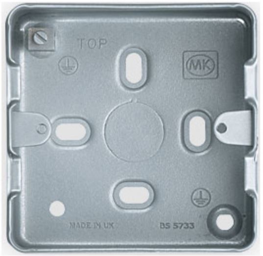 MK Grid Plus K8891ALM 1G + 2G Surface Back Box — Electricals Online