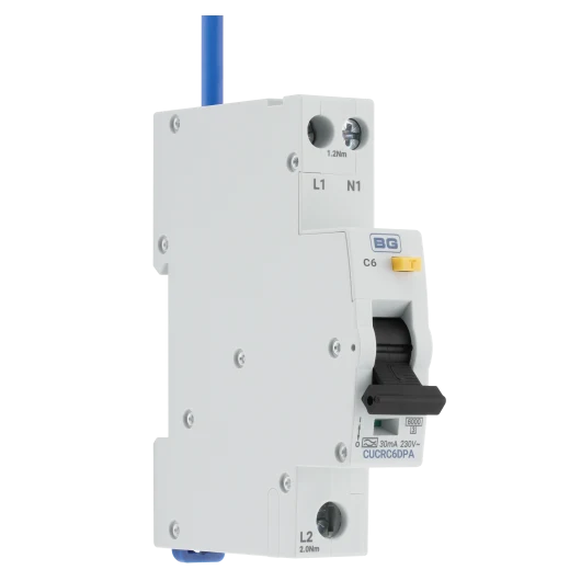 BG CUCRB6DPA Bi-Directional RCBO 6A Type A C Curve DP