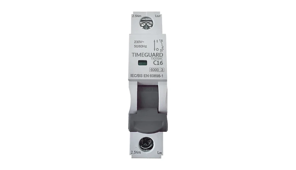 Timeguard TX2316C 16A 6kA Type C Curve Miniature Circuit Breaker (MCB)