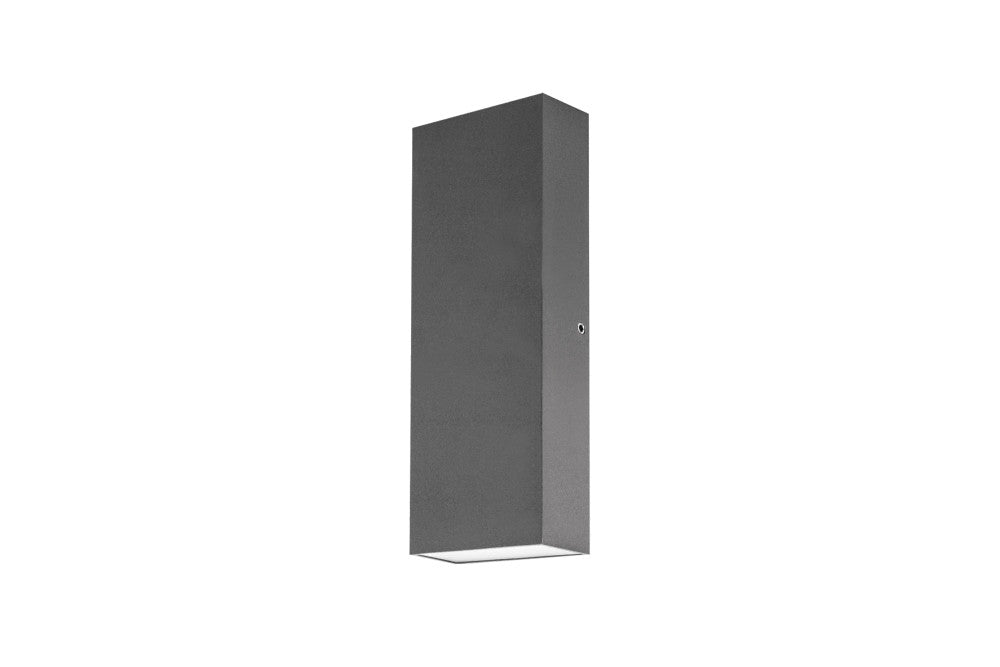 Integral LED ILDEA010 Pablo 8W IP54 Up Down Exterior Wall Light Grey