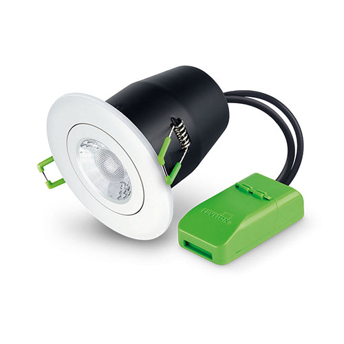 JCC JC010023/WH Fireguard® Next Generation Tilt IP20 with white bezel | Fire Rated Downlight
