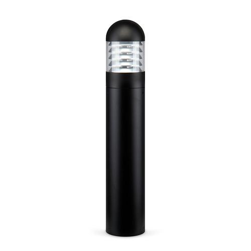 JCC JC039009 Louvered Bollards 600mm 12W/16W/20W 27K/3K/4K/57K IP65 Black Photocell
