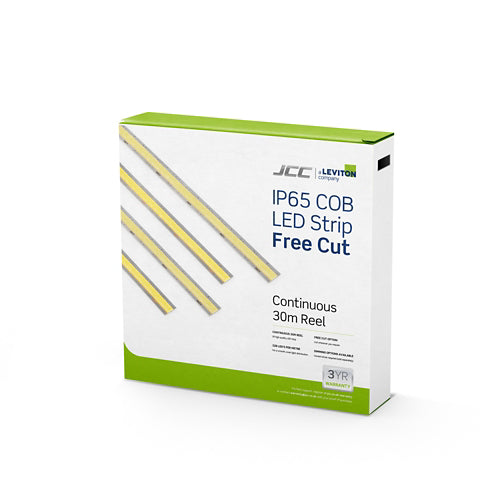 JCC JC121514 COB LED Strip FREE CUT 10W IP65 3000K 30m Reel