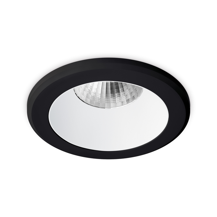JCC JC73012 Parluma downlight 84mm 4W/6W 3K/4K/57K IP65 Black bezel White ref Triac