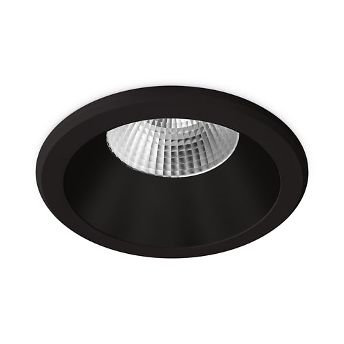 JCC JC73029 Parluma downlight 106mm 6W/9W 3K/4K/57K IP65 Black bezel Black ref Non-dim