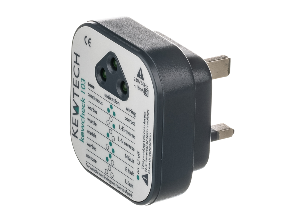 Kewtech KEWCHECK103 Reliable Socket Tester