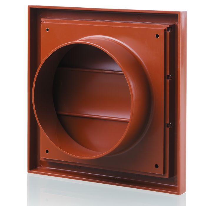 Blauberg 155X155-100G-TC Draught Air Gravity Shutter Ventilation Grille - 100mm