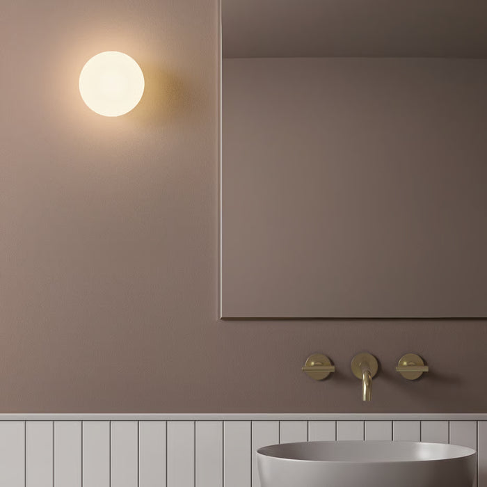 Astro Lighting 1176053 Zeppo Wall Matt Brushed Brass IP44 Bathroom Light