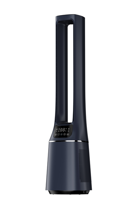 Midea MBF150BSUK 2-in-1 Bladeless Tower Fan 10 Speed Settings Dark Blue