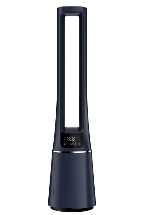 Midea MBF150BSUK 2-in-1 Bladeless Tower Fan 10 Speed Settings Dark Blue