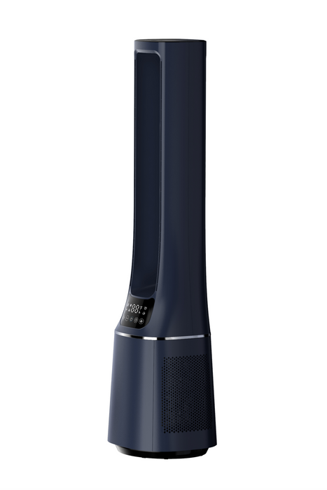 Midea MBF150BSUK 2-in-1 Bladeless Tower Fan 10 Speed Settings Dark Blue