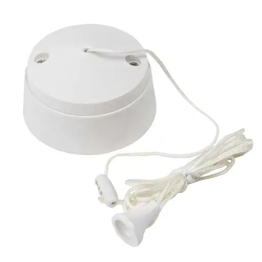 MK K3191WHI Logic Plus 6A SP 1 Way Ceiling Switch with Mounting Block White