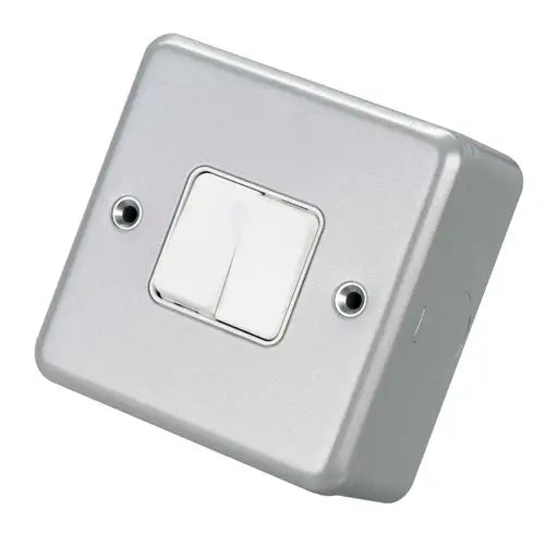 MK Metalclad K3592ALM  10A 2 Gang 2 Way Switch Metal Clad
