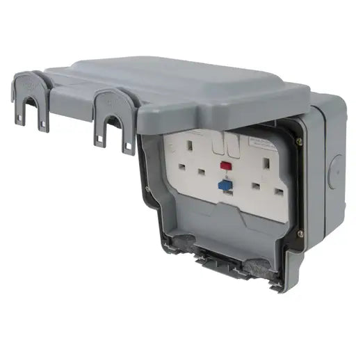 MK Masterseal K56231GRY 13A 2G RCD Socket IP66