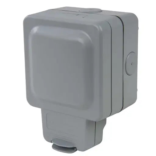 MK Masterseal K56486GRY 13A 1G IP66 Switched Socket