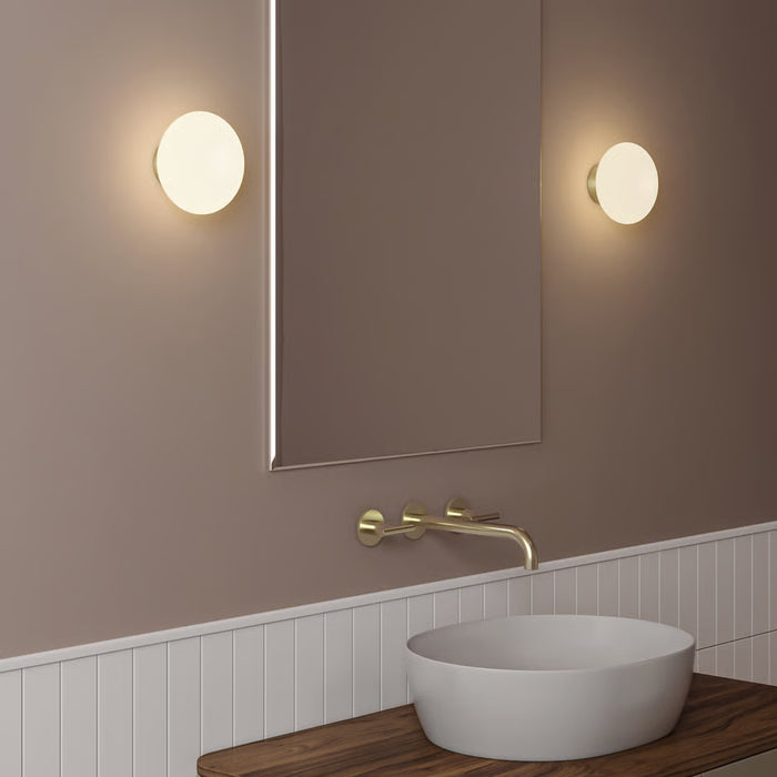 Astro Lighting 1176053 Zeppo Wall Matt Brushed Brass IP44 Bathroom Light