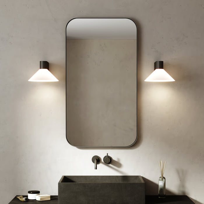 Astro Lighting 1451002 Conic Matt Black Bathroom Wall Light