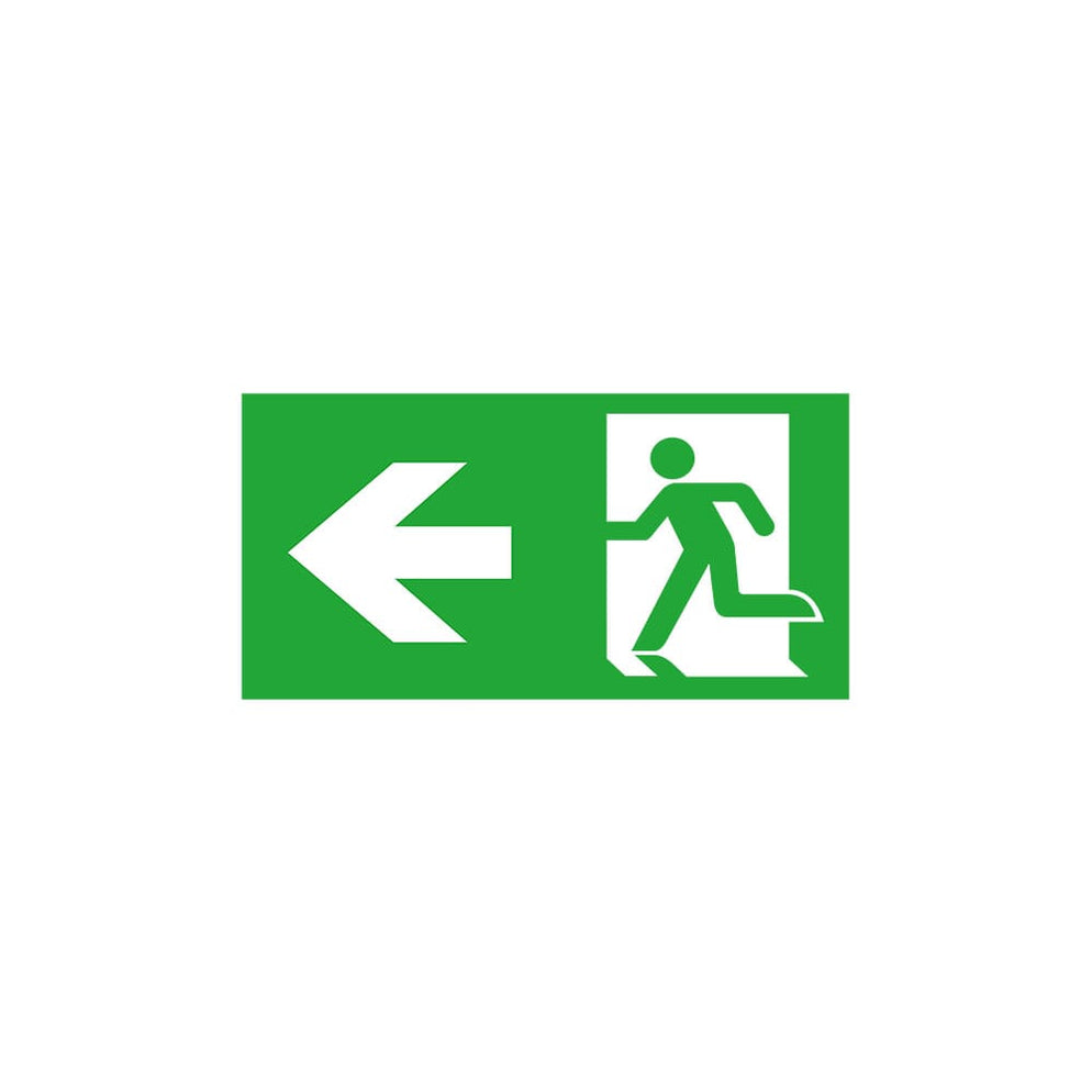 Bell 09085 Spectrum Emergency Hinged Exit Sign Left — Electricals Online