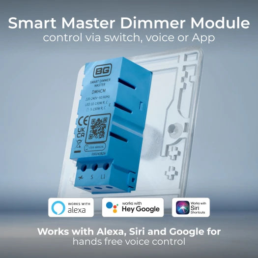 BG Smart DMHCM Smart Master Dimmer Module – 150W LED, Wi-Fi and Voice Control