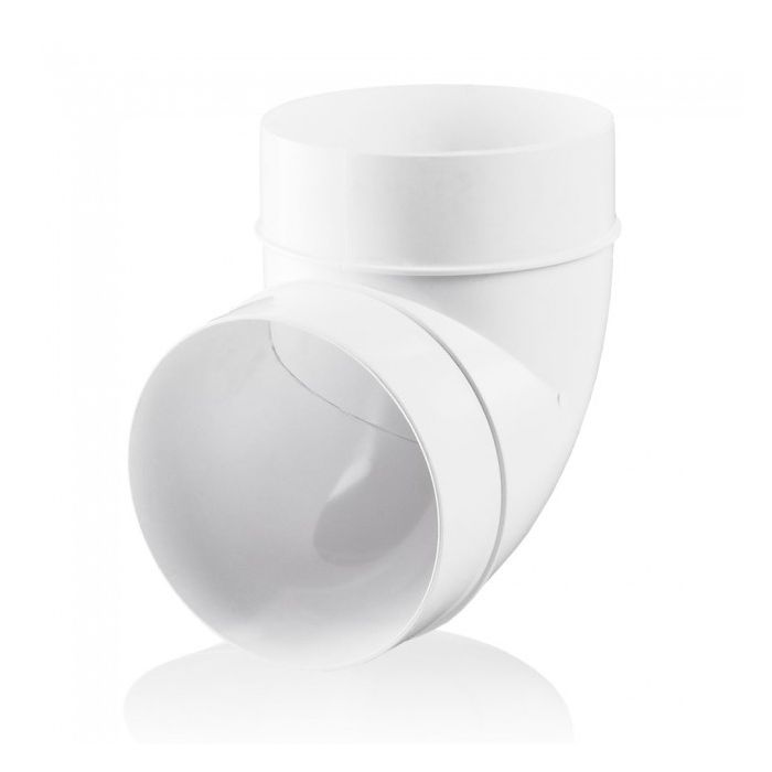 Blauberg RB 150-90 Circular Round Plastic Ventilation Duct 90 Degree Bend 6" 150mm RB 15090