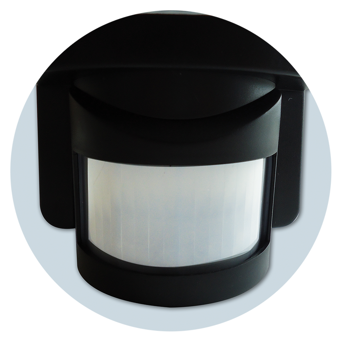 Eterna PIR80BK 60W Max. Bulkhead with 120° PIR
