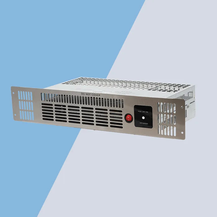 Eterna E12PH2 2kW plinth fan heater with RF thermostat and remote control
